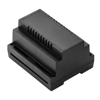 Obudowa modułowa na szynę DIN Z101, 89 × 107 × 65,6 mm, ABS V0, czarna, Kradex