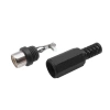 Gniazdo RCA na kabel, czarny