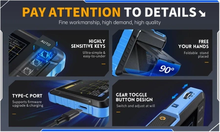 Oscyloskop 10MHz z generatorem FNIRSI DSO510