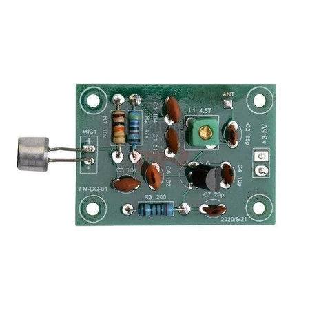 Moduł mikrofonu bezprzewodowego 91-103MHz - 3-5V - mini nadajnik FM