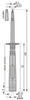 Sonda probiercza 140mm bezpieczna, gniazdo 4mm, czerwona