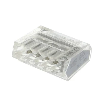 Szybkozłącze instalacyjne zatrzaskowe 5-polowe 450 V 24 A do przewodów 2,5 mm², TLZ255-05