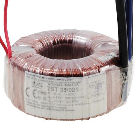 Transformator toroidalny sieciowy TST 30 VA, 230/2×9 V, 2×1,67 A, Indel