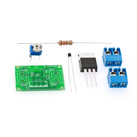 Regulator obrotów wentylatora 12 V z termistorem - KIT AVT 1596