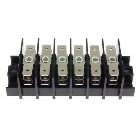 Listwa konektorowa FASTON 6,3x0,8mm 6-torowa - WECO 56.886.033