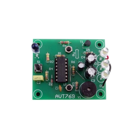 Lampka z sygnalizatorem rozmrożenia lodówki. Migacz LED. Lampka czasowa - zlutowany KIT AVT 769