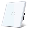 Włącznik dotykowy szklany pojedynczy 600W - sterowanie ZigBee - biały - Tawoia Smart Home