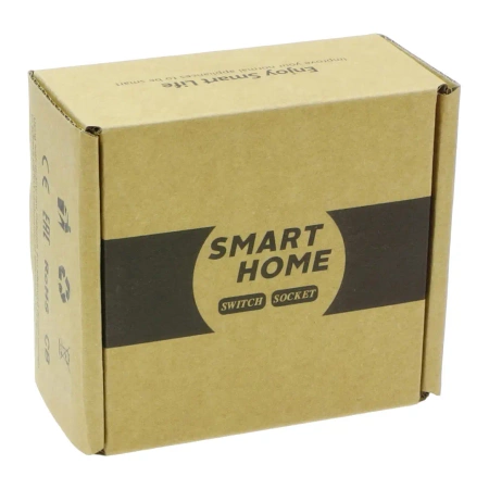 Gniazdo elektryczne - sterowanie WiFi + Bluetooth - szklana ramka - białe - Tawoia Smart Home