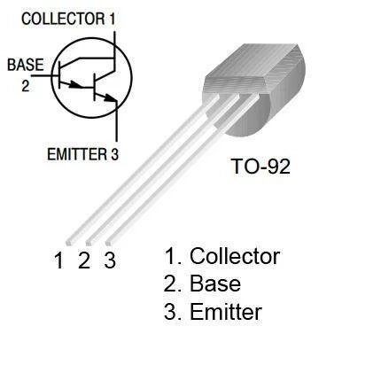 Tranzystor 2SA733 [bipolarny, PNP, 60V, 0.1A] TO92