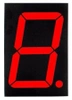 Wyświetlacz LED 7 segmentowy 5'' 125mm, 1 znak, czerwony, WA