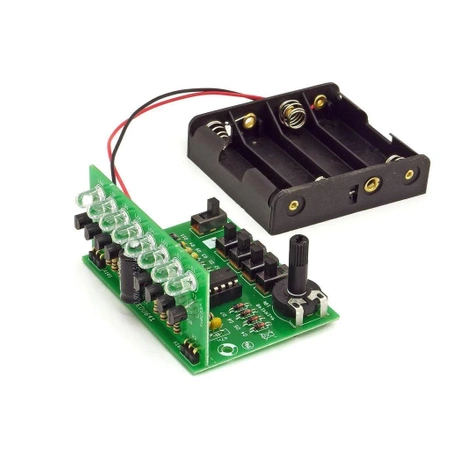Stroboskop dyskotekowy LED, AVTEDU641. Zestaw DIY do nauki lutowania