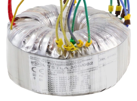 Transformator toroidalny 300VA Indel TSTLA 300/002 230V (2x150V, 300V, 2x160V, 2x6.3V) do wzmacniaczy lampowych