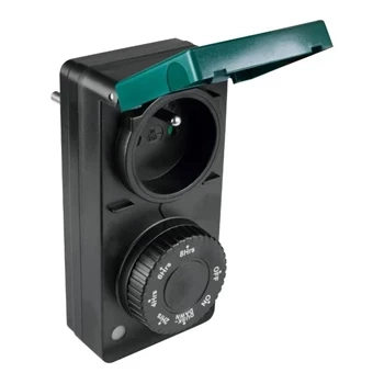 Programator czasowy analogowy, czujnik zmierzchu, 6 programów, IP44, DPM DT15