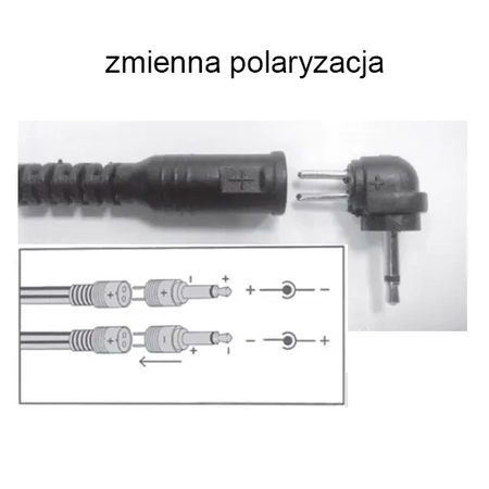 Zasilacz uniwersalny stabilizowany 3-12 V, 600 mA, 6 wtyków, zmienna polaryzacja, Rebel