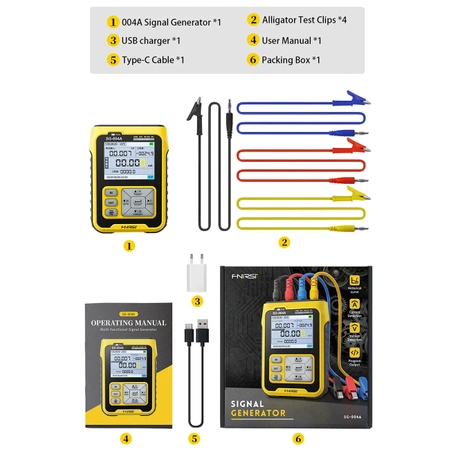 Generator funkcyjny sygnału PWM, kalibrator, FNIRSI SG-004A