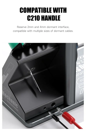 Podstawka pod lutownice RS5 Mechanic z uchwytem na cynę i groty. Organizer ze stopu aluminium