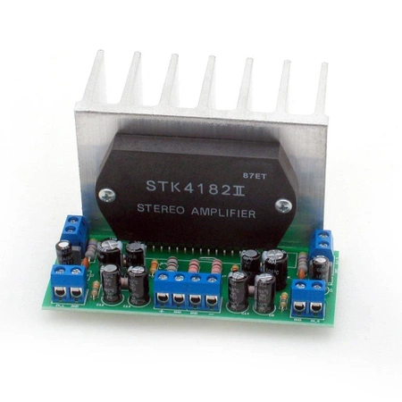 Wzmacniacz mocy 2x45W z STK4182 - zlutowany KIT AVT 1594