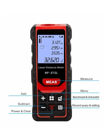 Laserowy miernik odległości, dalmierz 100m Noyafa NF-272L