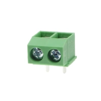 Złącze śrubowe 2 pola, raster 5, h=10.2mm kątowe DG126