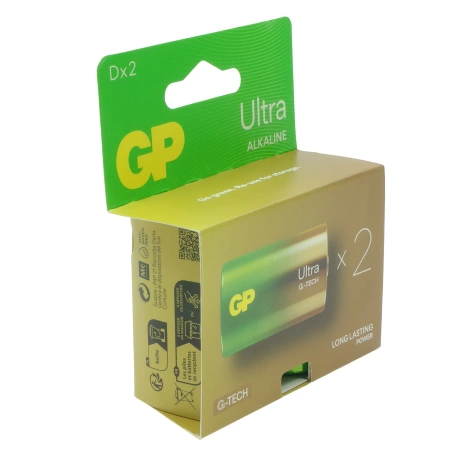Baterie alkaliczne LR20 / D 1,5 V, 2 szt., seria Ultra Alkaline, GP