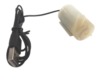 Mini pompka do cieczy, 5 V DC, 80 l/h, zatapialna, montaż poziomy, zasilanie USB