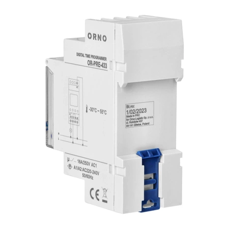 Programator - włącznik czasowy na szynę DIN