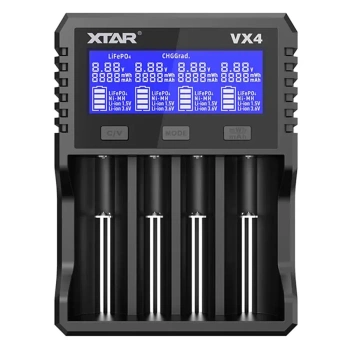 Ładowarka do akumulatorów Li-ion 1,5V-3,6-3,7V - Li-FePO4 / Ni-MH, XTAR VX4