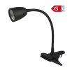 Lampka LED z klipsem czarna, 4 W, 320 lm, 4000 K, zasilanie 230V