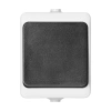 Przycisk dzwonkowy natynkowy ORNO AQUATIC MINI IP54 10A 230V biało-czarny