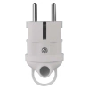 Wtyczka kątowa biała 230V AC z uchwytem, Emos P0039