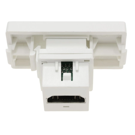 Moduł 1/2 - gniazdo HDMI - biały - kompatybilny z ramkami Tawoia Glass