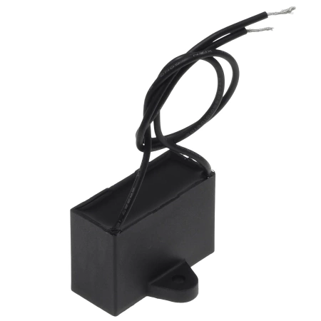 Kondensator rozruchowy do silnika 3uF 450VAC, przewody 20cm, 38x17x28mm