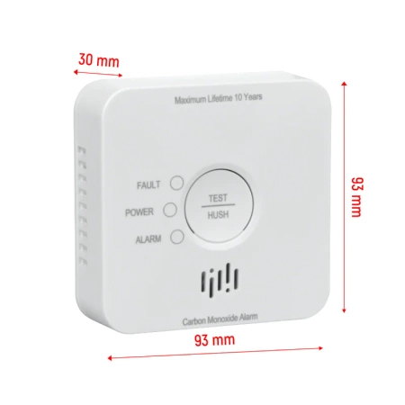 Czujnik czadu LUMIO DCA003 - zasilanie 2 baterie AA, 85dB, żywotność czujnika do 10 lat