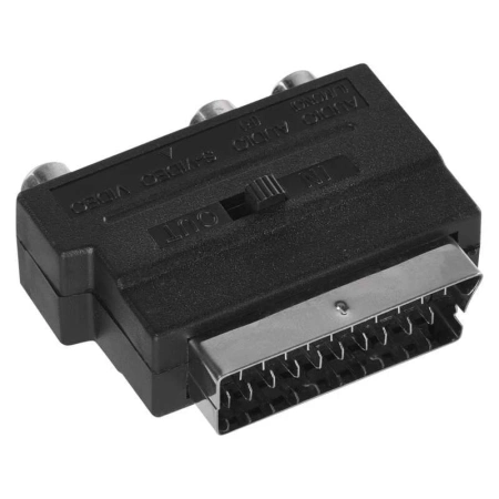 Redukcja SCART na 3× cinch i S-Video, złącze Euro, EMOS K9304