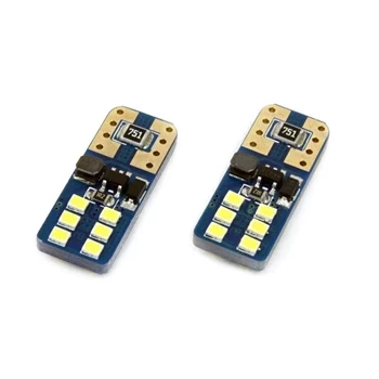 Żarówka samochodowa LED CANBUS T10e (W5W) 12V/24V (12 LED), UltraBright, 2szt AMIO-01638
