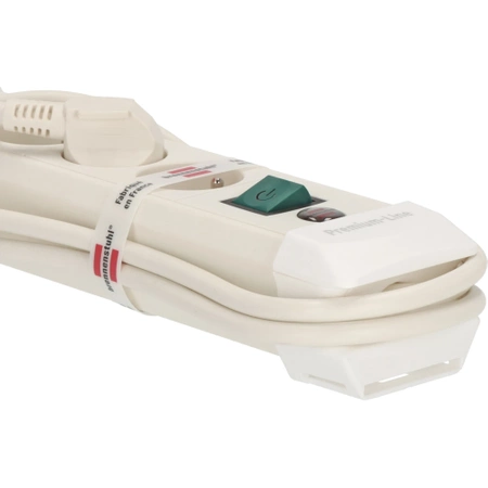 Listwa zasilająca 4 gniazda, 1.8m, włącznik, 3G1.5, Brennenstuhl Premium-Line, biały