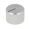 Gałka aluminiowa do potencjometru na oś 6mm - 20x14mm - srebrna, czarny wskaźnik