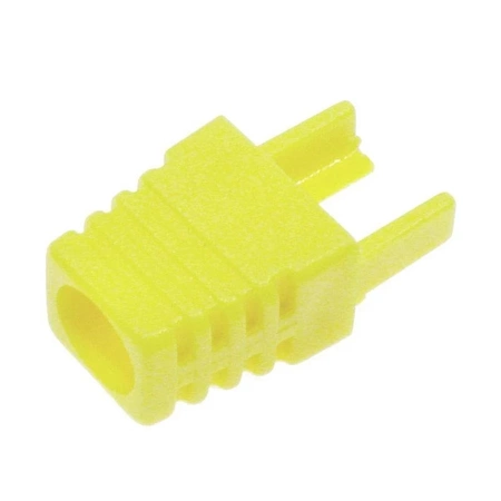 Odgiętka wtyku RJ45 8P8C Ethernet, żółta, do przewodu sieciowego