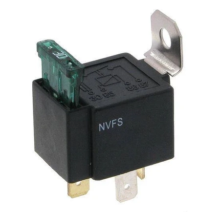 Przekaźnik samochodowy NVFS SPST-NO, 12V, 30A, bezpiecznik