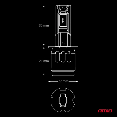 Żarówki samochodowe LED F26 PRO LumiTec LIMITED +130% DUO FULL CANBUS H3 12/24V AMIO 04870