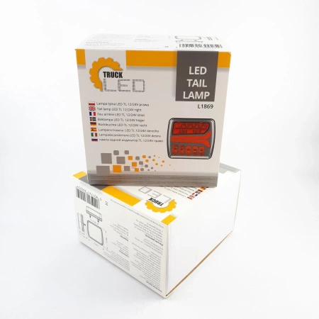 Lampa tylna LED do przyczepy, zespolona, dynamiczny kierunkowskaz, strona prawa, L1869