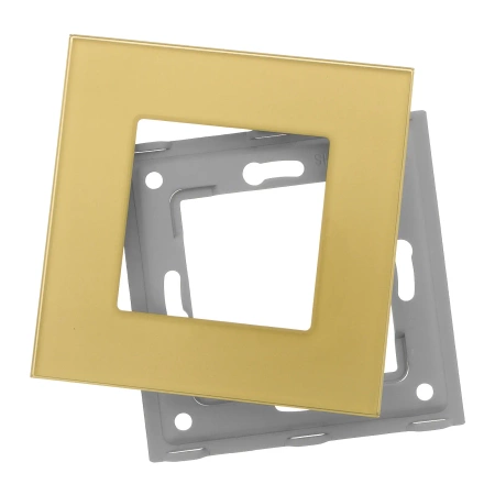 Ramka szklana - pojedyncza - złota - do modułów Tawoia Glass