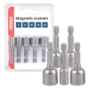 Zestaw 5 nasadek magnetycznych do wkrętarki 6, 8, 10, 12 i 13 mm, trzpień 1/4" HEX - AMiO 04937