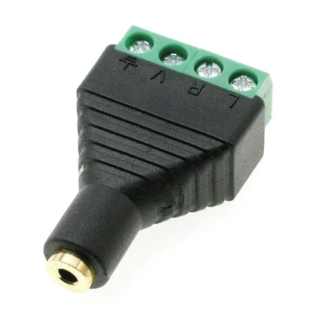 Gniazdo jack 2.5 microjack, 4 pin ze złączem ARK