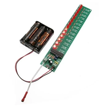 Termometr LED do wędzarni 25-90°C z DS18B20 - zlutowany KIT AVT 1734