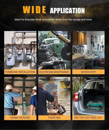 Skrzynka narzędziowa z mocnego polipropylenu, organizer 19 cali, max 25kg, Proskit SB1918