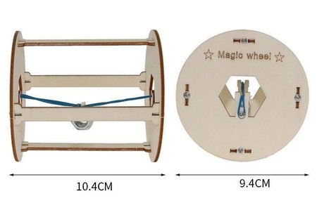 Magiczny walec koło DIY - zabawka edukacyjna