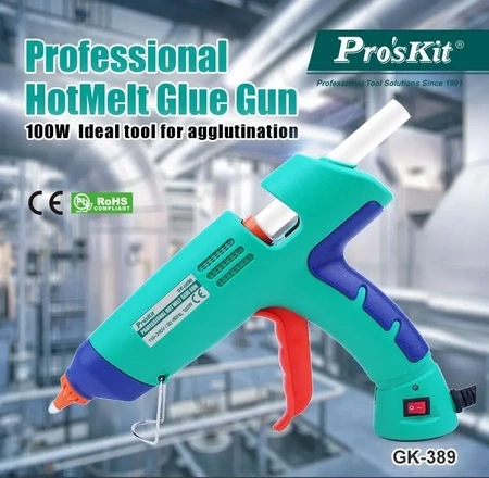 Pistolet do kleju na gorąco Proskit GK-389B, sztyfty 11mm, 100W