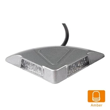 Lampa ostrzegawcza LED do pojazdu, 2W, 4 LED, światło pomarańczowe, śruby, R10, 12V/24V, L1983