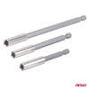 Zestaw 3 uchwytów do bitów 1/4" HEX - przedłużki do wkrętarki w trzech długościach - AMiO 04934